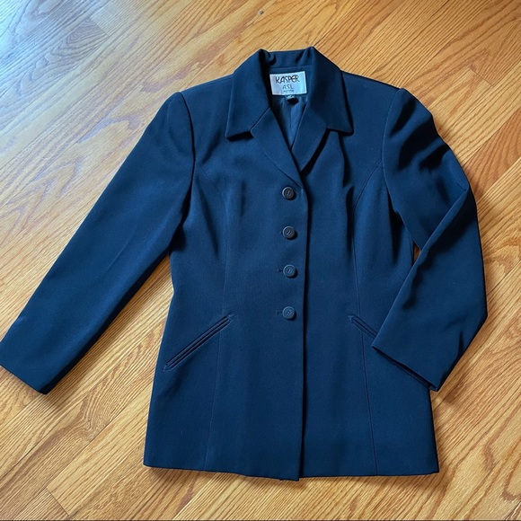 Four Button Blazer by Kasper (black) - Picture 1 of 6
